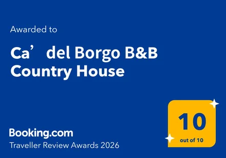 Booking.com Traveller Review Awards 2026: Ca' del Borgo B&B Country House, 10 su 10