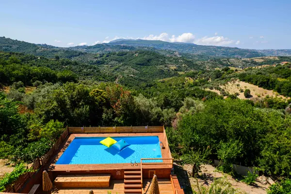 Camera matrimoniale King panoramica con terrazza a Ca' del Borgo, Ogliastro Cilento – foto 7
