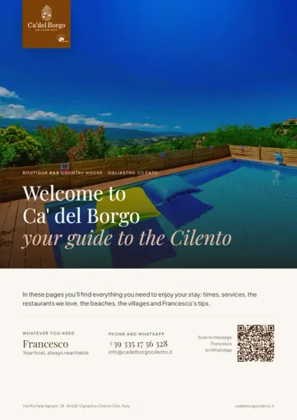 Cover of the Ca' del Borgo guide to the Cilento
